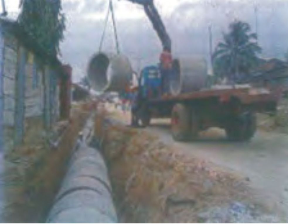 Heavy Machinery on Bridge Site